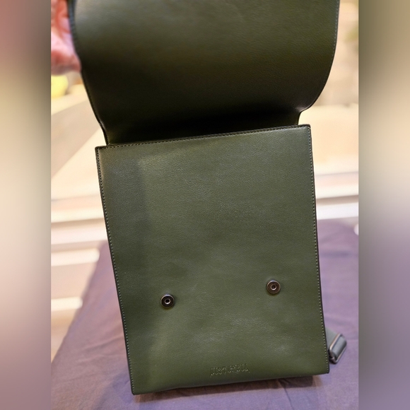 Disturbia Green Backpack with Silver Buckles - Picture 8 of 12